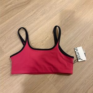 SPLITS59 PINK AND BLACK SPORTS BRA SIZE MEDIUM